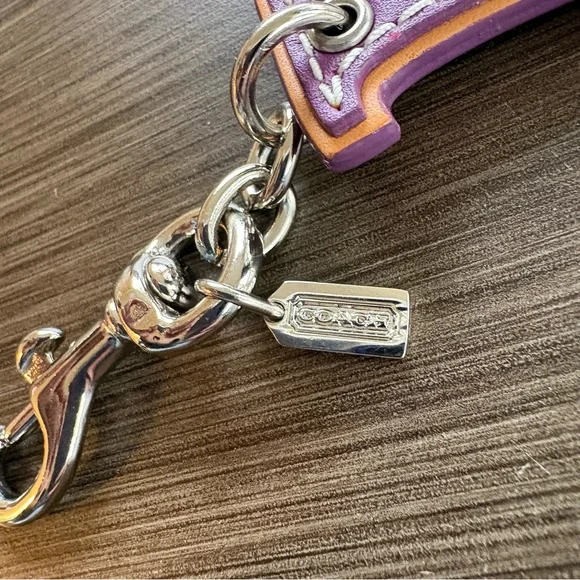 RESERVED Coach Letter K Leather Bag Charm - Picture 5 of 10
